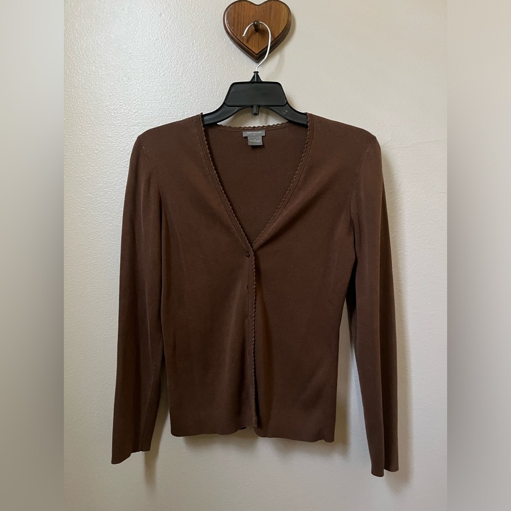 Vintage brown Ann Taylor Cardigan size small